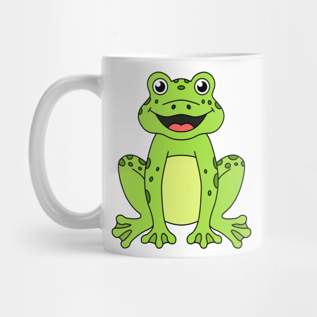 Cute Happy Frog River and Lake animal by Cute Tees Kawaii